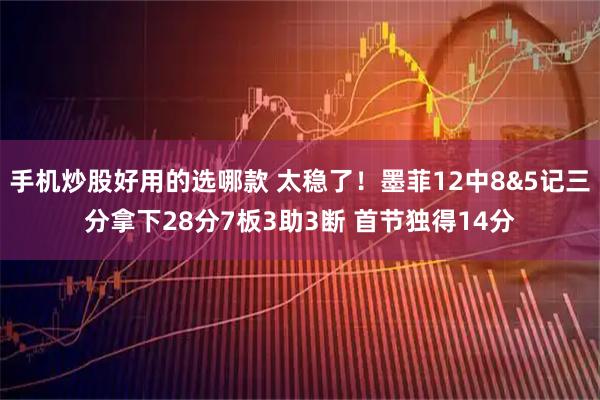 手机炒股好用的选哪款 太稳了！墨菲12中8&5记三分拿下28分7板3助3断 首节独得14分
